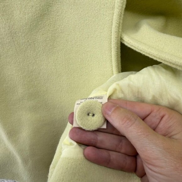 VRG GRL Jeanie Vest Boxy 6 Yellow Sleeveless Button Front Fitted Career Casual - Picture 6 of 7